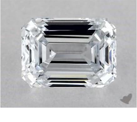 Lab-Created 1.06 Carat F IF  emerald diamond